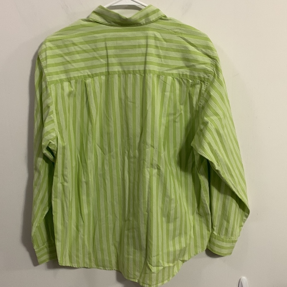 Susan Bristol Casuals striped button down blouse Size Large great condition - Picture 6 of 6